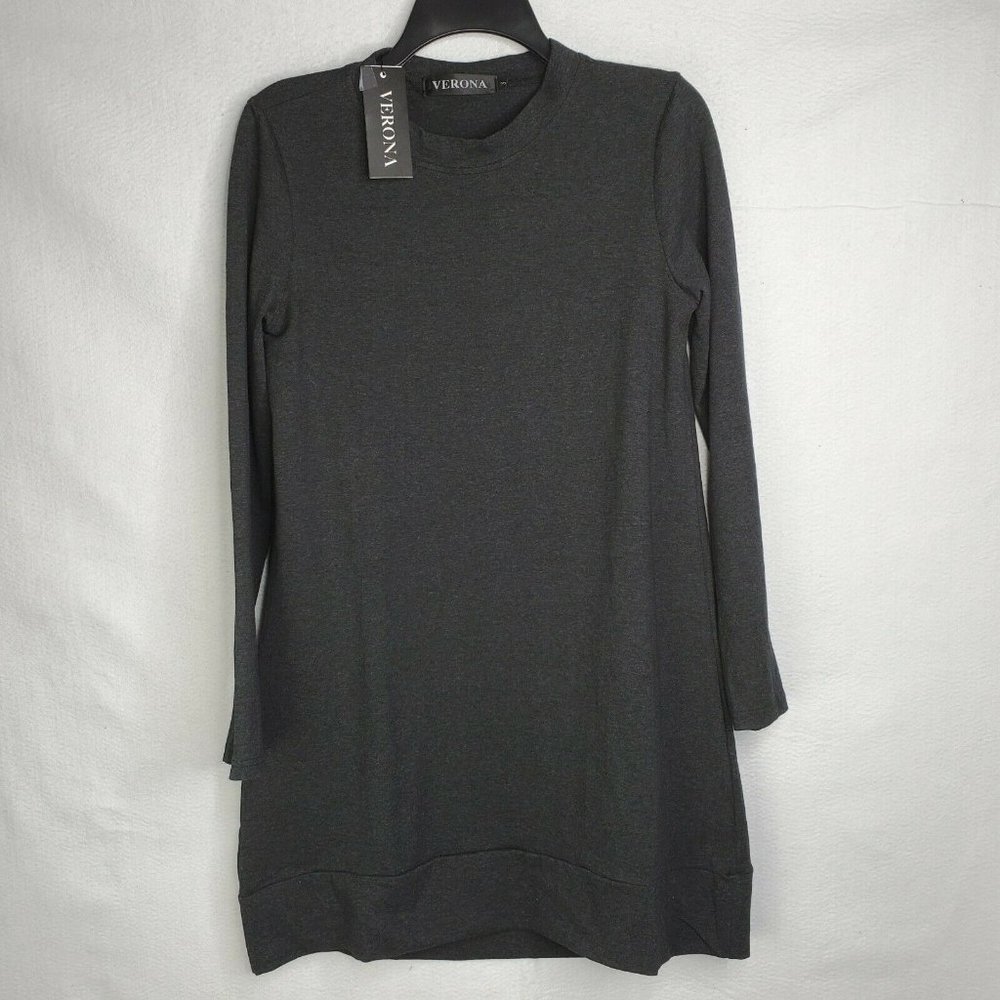 Verona Serena Yoga Top Jersey Grey Soft Small